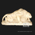 Hand carved leopard sculpture marblepanther statue